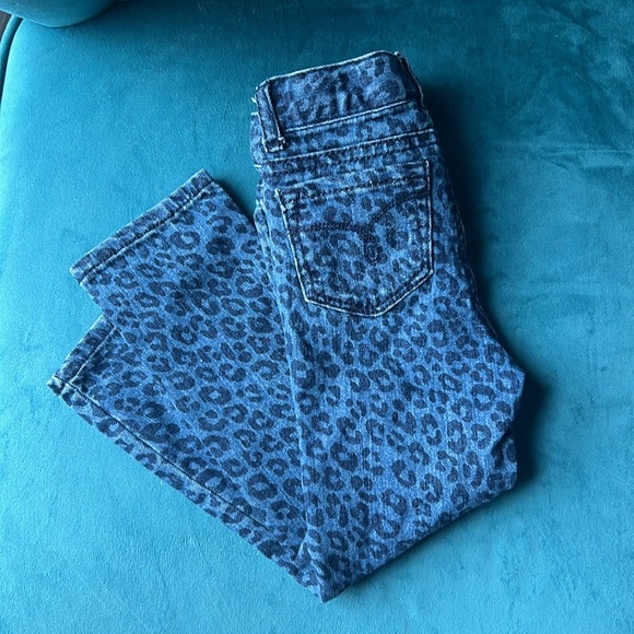 Cheetah print jeans girls size 3T - Picture 2 of 3